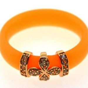 Preciosa 'A La Mode' Orange Clover Ring